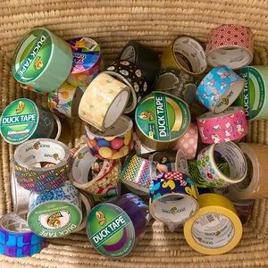 Seven rolls of duck tape